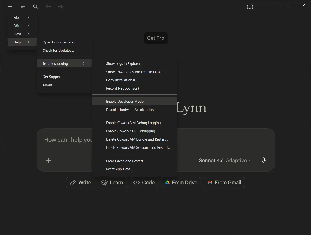ภาพประกอบการเปิด Developer Mode